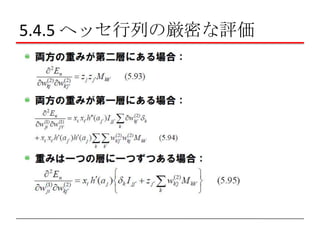5.4.5 ヘッセ行列の厳密な評価

 