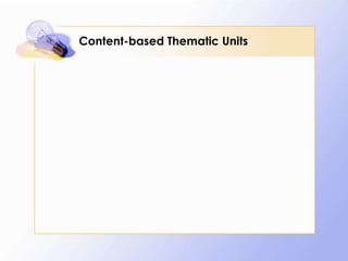 Content-based Thematic Units

 