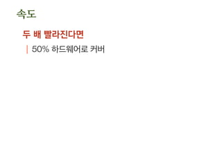 장비가 늘면서 생각할 고민들
설정 관리
| 모든 장비의 설정 내용이 같은가
설정 값을 바꿔가며 테스트 한 다음 그대로 방치하는
경우가 있음
| 배포
바이너리 배포 시 함께?
설정은 따로 리포지토리 관리?
 