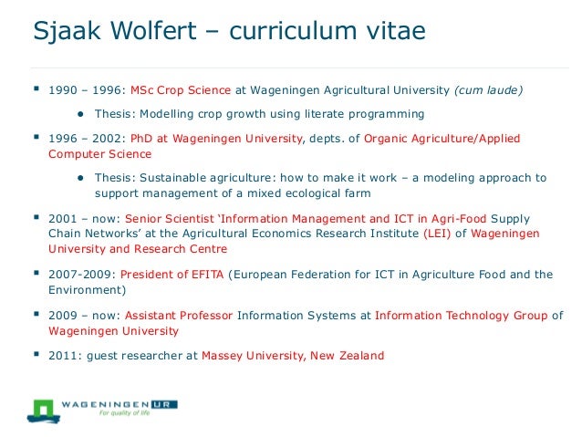 Master thesis agricultural economics