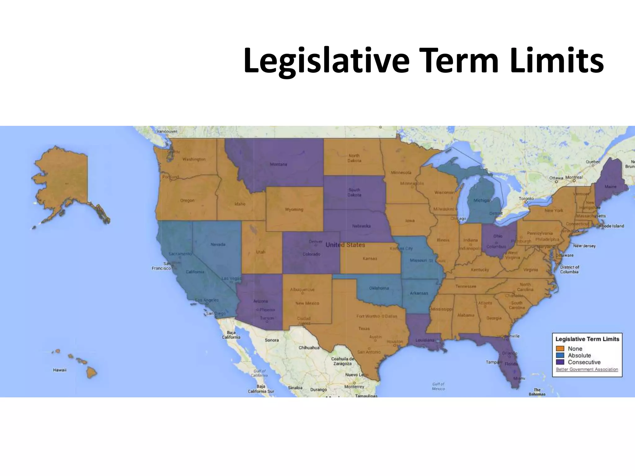 Legislative Term Limits
 