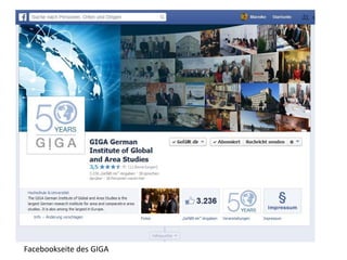 Facebookseite des GIGA
 