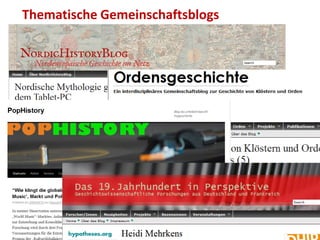 Thematische Gemeinschaftsblogs
 
