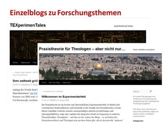 Einzelblogs zuForschungsthemen
 