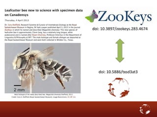 doi: 10.3897/zookeys.283.4674
doi: 10.5886/txsd3at3
 