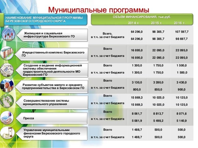Муниципальные программы алтайского края