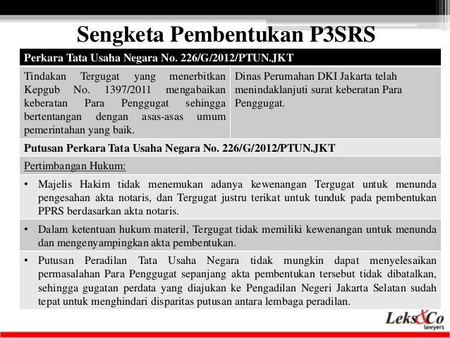 20140930 Presenting Lekscos Team On Legal Training Hukum Online Hukum Rumah Susun By Eddy Leks