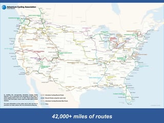 42,000+ miles of routes  