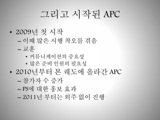 ??? ??? APC 
? 2009? ? ?? 
C ?? ?? ?? ??? ?? 
C ?? 
? ??????? ??? 
? ?? ?? ??? ??? 
? 2010??? ? ??? ??? APC 
C ??? ? ?? 
C PS? ?? ?? ?? 
C 2011? ??? ?? ?? ?? 
 