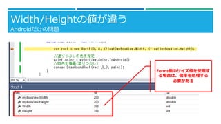 Width/Height΂` 
AndroidΆ} 
FormsȤΥʹä ϤϡʤI Ҫ  