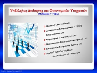 Επιμέλεια: Δημήτριος Ταμπούρης (ΠΕ09)
Υπάλληλος Διοίκησης και Οικονομικών Υπηρεσιών
(Μαθήματα Γ΄ Τάξης)
 