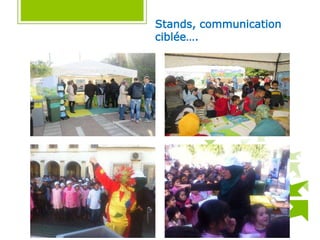 Stands, communication
ciblée….
 