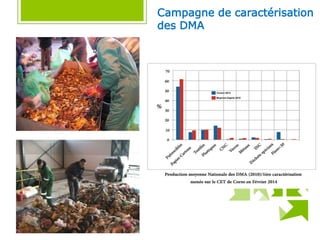 Campagne de caractérisation
des DMA
 