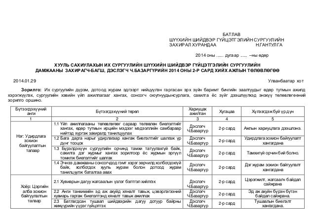 2014.02 р сарын төлөвлөгөө