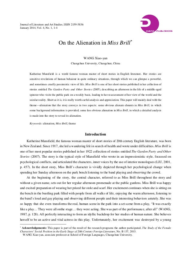 miss brill essay