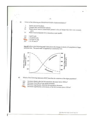 CAPE Environmental Science Unit 2 Paper 1 2014