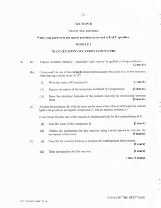 CAPE Chemistry Unit 2 Paper 2 2014 | PDF