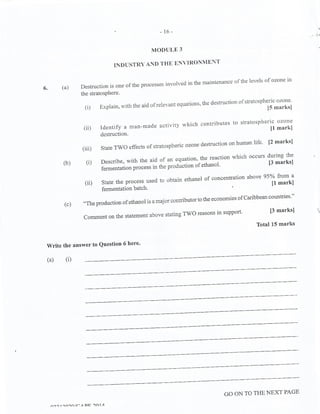 CAPE Chemistry Unit 2 Paper 2 2014 | PDF