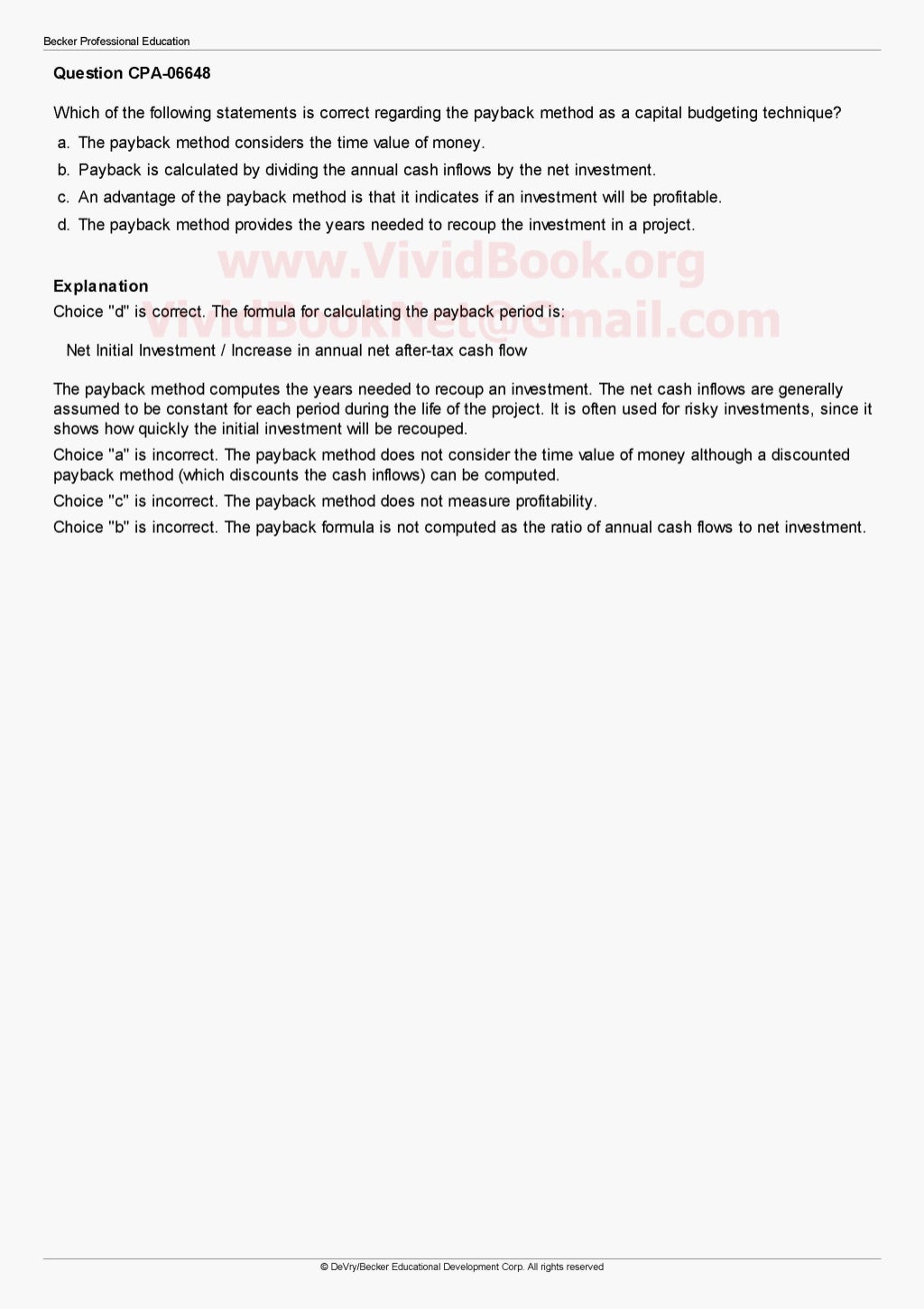 Becker professional cpa image