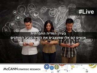 #Live 
בעידן המדיה החברתית 
אנשים הם אלו שמעצבים את השיח סביב המותגים 
 