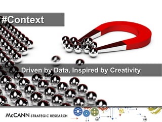 Driven by Data, Inspired by Creativity 
#Context 
 