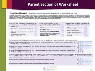 Parent Section of Worksheet
22
 