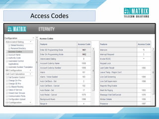 Access Codes
 