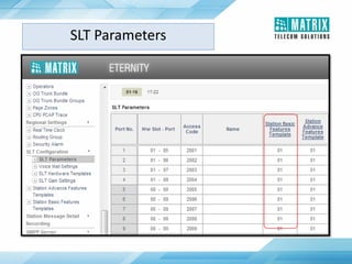 SLT Parameters
 
