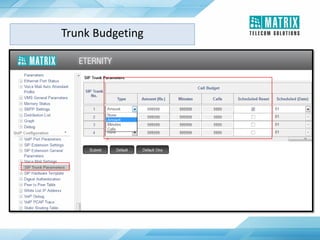 Trunk Budgeting
 