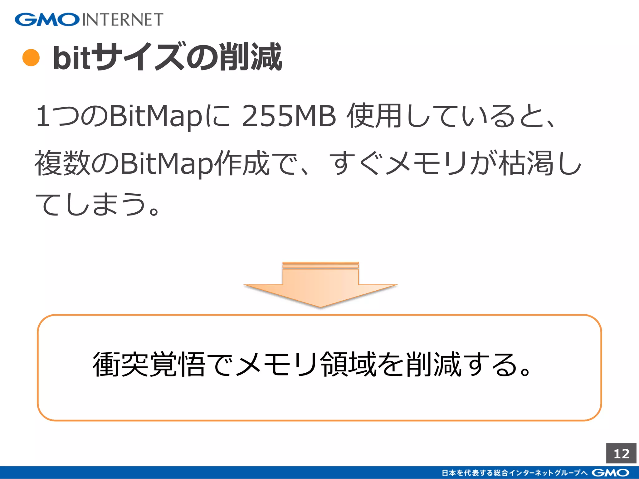 12
● グループ同士の重複数計算
単純にBitMapをANDでつなげれば算出可能
 