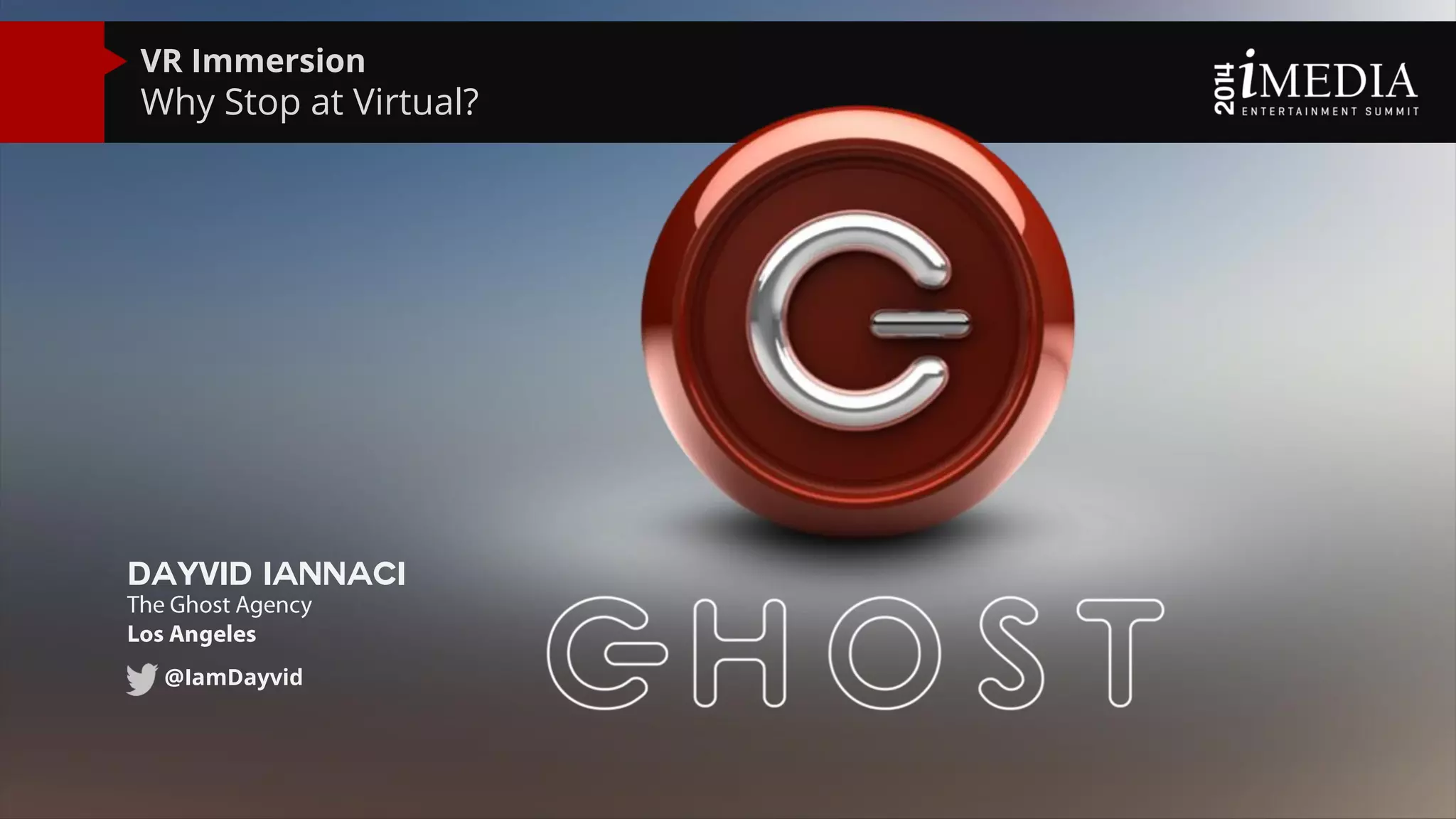 title
“title”
Text here
@twittername
Dayvid Iannaci
@IamDayvid
VR Immersion
Why Stop at Virtual?