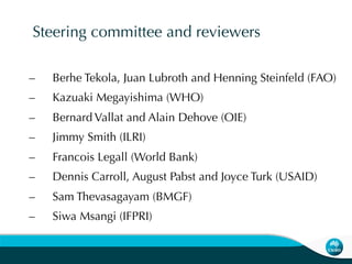 African livestock futures: Realizing the potential of livestock for poverty alleviation, food security and the environment