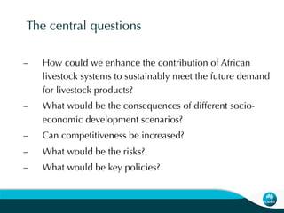 African livestock futures: Realizing the potential of livestock for poverty alleviation, food security and the environment