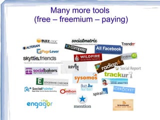 Many more tools
(free – freemium – paying)

 