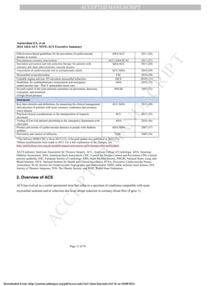 AHACC 2014 guidelines for the management of patient with none ST ...
