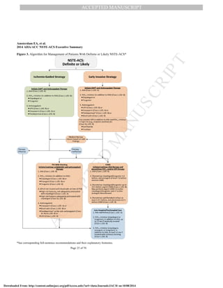 AHACC 2014 guidelines for the management of patient with none ST ...