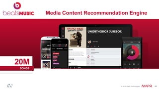 © 2014 MapR Technologies 46 
20M 
SONGS 
Media Content Recommendation Engine 
 