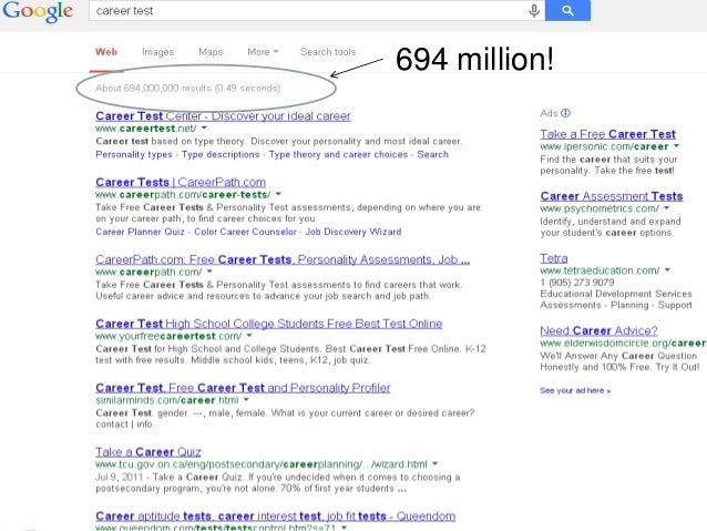 free online career assessment test