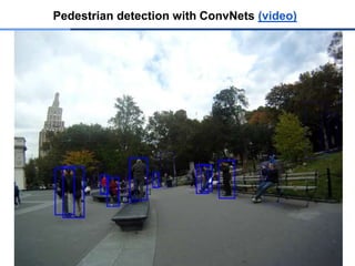 Pedestrian detection with ConvNets (video)
 
