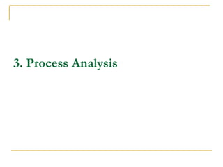 3. Process Analysis
 