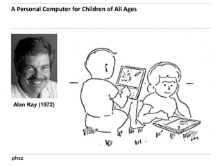 A Personal Computer for Children of All Ages 
Alan Kay (1972) 
 