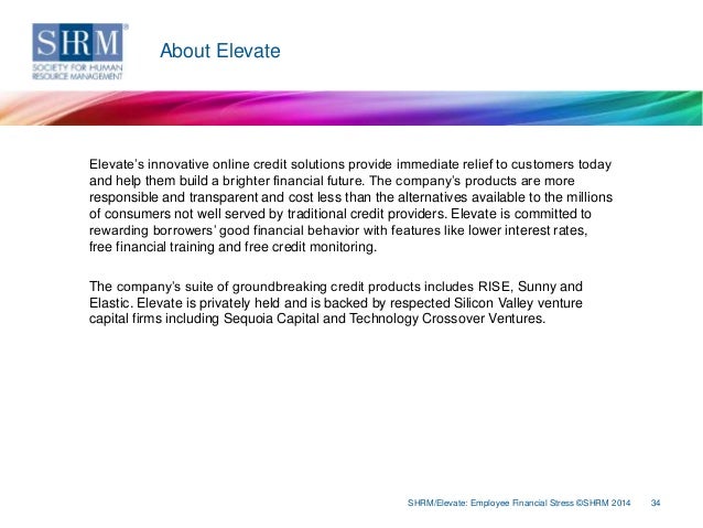 2014 employee financial stress final emmediate credit solutions