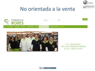 No orientada a la venta
 