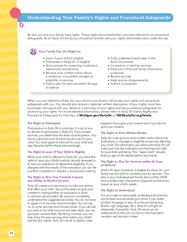 Procedural Safeguards Michigan Alliance For Families >> Early On Michigan Family Guidebook Procedural Safeguards Michigan Alliance For Families >> Early On Michigan Family Guidebook
