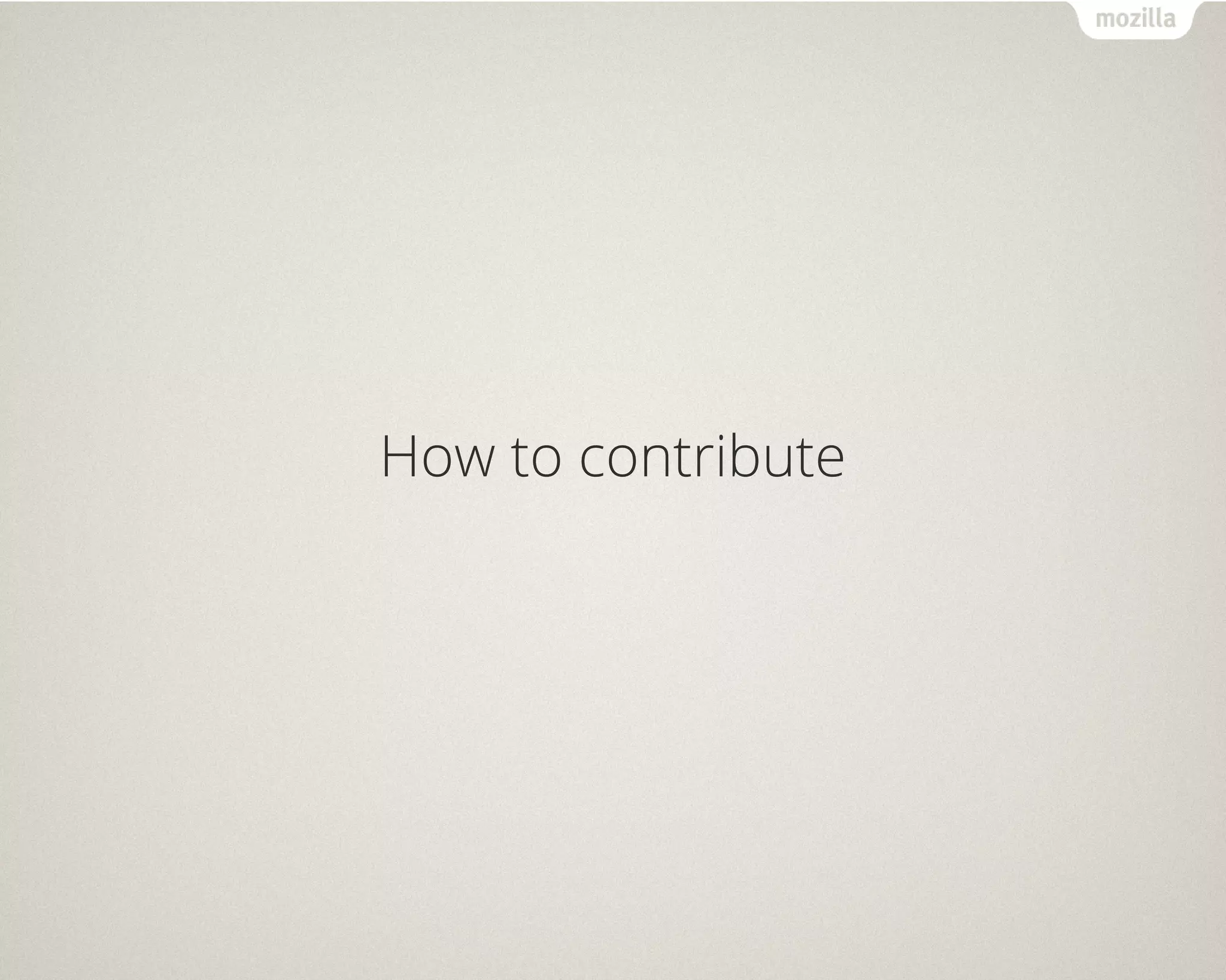 How to contribute 
 