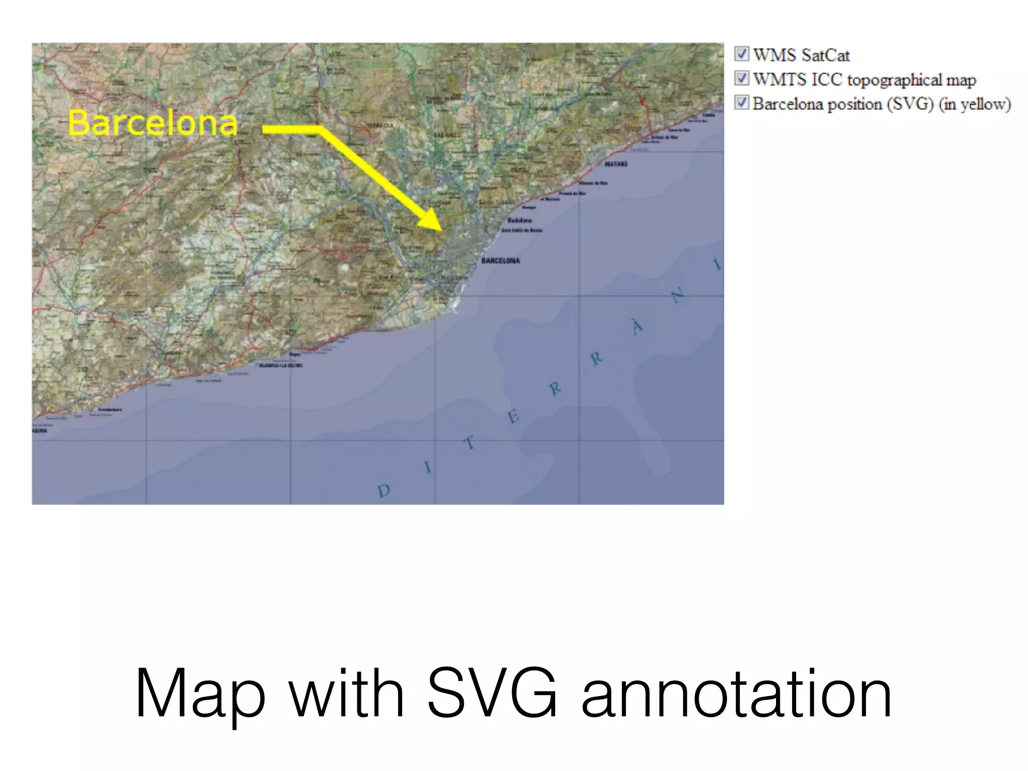 Map with SVG annotation 
 