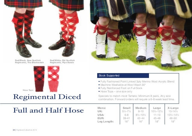 Pipe Band Kilt Socks
