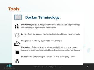 ©2014 CloudBees, Inc. All Rights Reserved 11 
Tools 
©2013 CloudBees, Inc. 
All Rights Reserved 
 