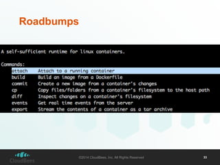 Roadbumps 
©2014 CloudBees, Inc. All Rights Reserved 33 
 