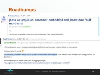 Roadbumps 
©2014 CloudBees, Inc. All Rights Reserved 42 
 